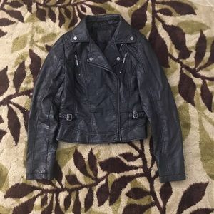 Ladies faux leather jacket